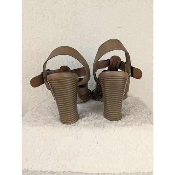 Franco Sarto Maisy Women’s Brown Leather Strap Heel Shoes Pumps Size 9.5 M -W04 - Picture 5 of 10